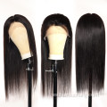 Al por mayor 13*6 pelucas de encaje de peluca para el cabello humano para mujeres negras 20 pulgadas 210% densidad de encaje natural pelucas delantera del cabello humano delantero